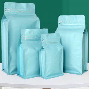 Eight-sided seal compound coffee bag without air valve