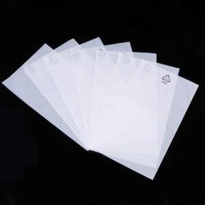 Frosted flat mouth self-adhesive bag