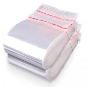 Clear plastic self-adhesive bag-8001