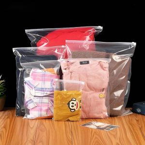 Transparent frosted zipper bag-8003